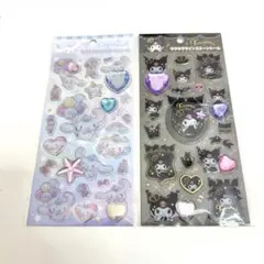 【正規品】サンリオ　キラキララインストーンシール　シナモロール、クロミ