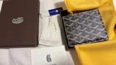 正規レシートあり◆GOYARD ゴヤール◆二つ折り財布 ヘリンボーン柄のサムネイル
