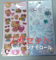 サンリオキラキララインストーンシールキティシナモ