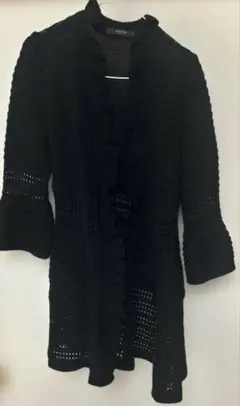 COTOO shuzo フリル編みカーディガン