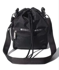 【新品】☆レスポートサック☆2way巾着型ショルダーバッグ☆ブラック☆