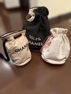 は*♡様 シャネル CHANEL 巾着型 リュック ポーチ レア ヴィンテージ