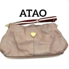 ATAO アタオ　ショルダーバッグ　エルヴィ 2way　シャイニングピンクレザー