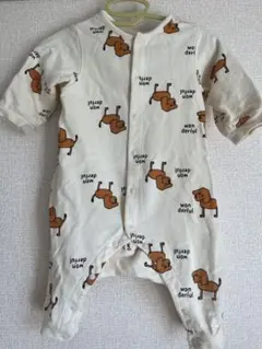 【BREEZE】犬プリントロンパース 70cm