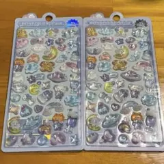 ボンボンドロップシール 水色 犬 2個セット