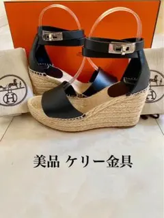 美品 エルメス ティポリ サンダル 36 23cm 黒 ブラック HERMESのサムネイル
