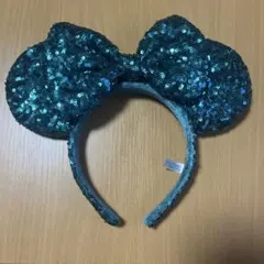 ミニーマウス風スパンコールカチューシャ