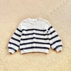 H&M ボーダーニット❤︎ 90 男女兼用