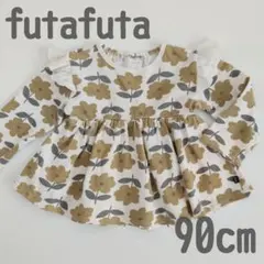 【futafuta】※記名ありの為お手頃価格！花柄長袖ワンピース 90cm