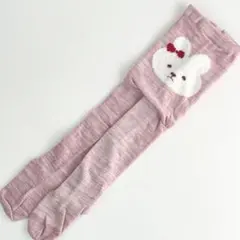 新品 未使用 ベビー タイツ 80-90cm 秋冬 暖かい かわいい ウサギ