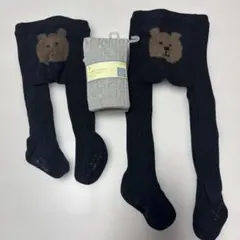 GAP クマデザイン ネイビーキッズタイツ 100cm〜