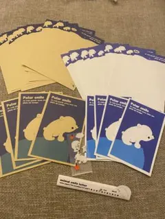 【平成レトロ当時品】ポーラースマイル　しろくま　レターセット