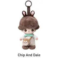 DIMOO WORLD×DISNEY ぬいぐるみキーチェーン　チップ　デール