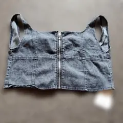 GRL　ダークグレー ベスト L 綿100%