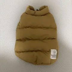 【犬服】ダウンジャケット風 Mサイズ ベージュ