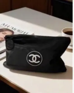CHANEL ポーチ ブラック ココマーク