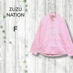 zulu nation　スタンドカラーシャツ　ギンガムチェック　スナップボタン