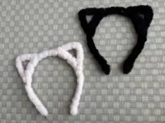 【訳あり】キッズ猫耳カチューシャ 2色セット