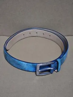 Paul Smith ポールスミス レザーベルト ブルー XL