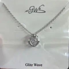 Glitz Wave クラウンハート ダンシングストーン ネックレス