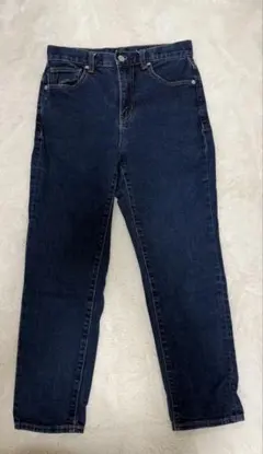 GU ダークブルー スリムフィットデニムパンツ