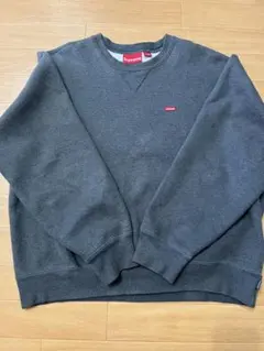 23AW Supreme Small Box Crewneck Charcoal