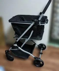 ナーシャ‼️ エコカ ショッピングカート 黒 楽天市場】【ブラック エコカ】 おしゃれ 2段構造 耐荷重30kg 大容量