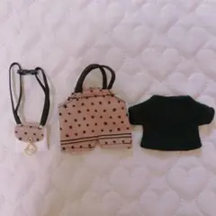 チルぬい すのチル ドール用 レオパード柄 Tシャツ ショルダーバッグ風