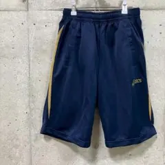 アシックス ハーフパンツ XAT210 ネイビーゴールド L ジム　トレーニングのサムネイル