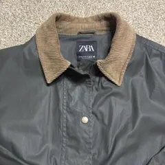 ZARA（ザラ）のコーデュロイ襟付きワックスド風ジャケット