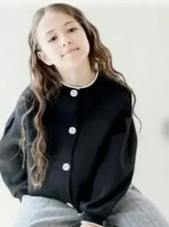 GLOBAL WORK カーディガン 130 黒 キッズ