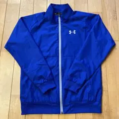 美品Under Armourジャケット青アンダーアーマー160ウィンドブレーカー