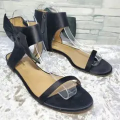 【美品】✨VALENTINO 23cm ミュール 黒 リボン サテン 36のサムネイル