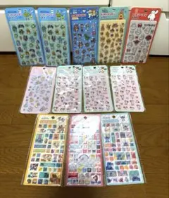 【新品・未開封】ディズニーぷくぷくシール＆ブロックシール　計12枚セット