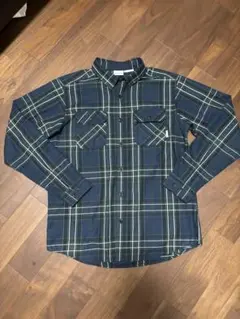 Columbia ネルシャツ ネイビー/グリーン　コロンビア　XL