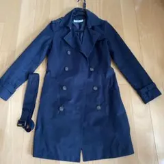 ナチュラルビューティーベーシック　 トレンチコート　ネイビー