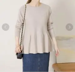 ペプラムニットプルオーバー／アーバンリサーチ サニーレーベル