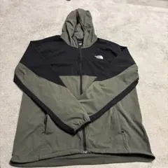 THE NORTH FACE ナイロンジャケット カーキ×ブラック