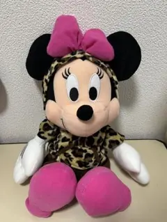 非売品！ミニーマウス　ヒョウ柄　ぬいぐるみ　ハイパージャンボ