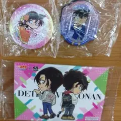 くら寿司☆名探偵コナン 缶バッジ ＆ステッカー＆マグネットシート☆KURAコラボ