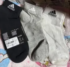 adidas ソックス 3足セット Lサイズ (28〜30cm)