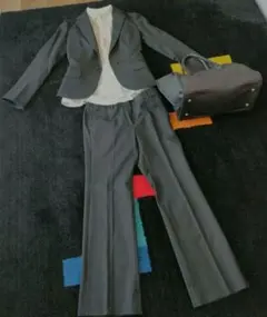 THE SUIT COMPANYスーツ 34 ブラウス 36 バッグセット
