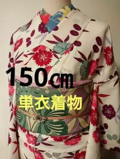 アンティーク着物 アンティーク単衣着物 撫子 身丈150はいからさん大正浪漫のサムネイル
