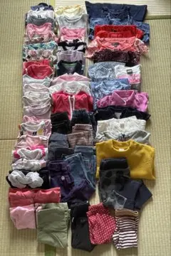 ベビー服まとめ売り 女の子 【50〜90cm】59点