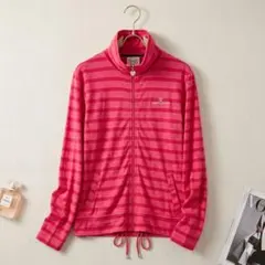 新品タグ付marie claire 【M】マリクレール ボーダーパーカーピンクのサムネイル
