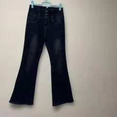 SUREVE ブーツカットデニム ブルー M ハイウェスト