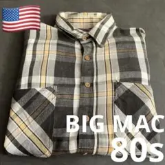 XL◎雰囲気色味◎80s BIG MAC ネルシャツ　vintage