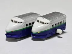 カプセルプラレール　NEW200系新幹線　カププラ　先頭車　後尾車