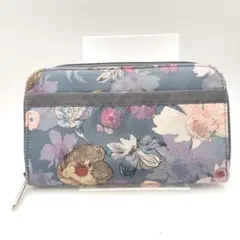 レスポートサック　長財布　パスポートケース　財布　花柄　ブルーのサムネイル
