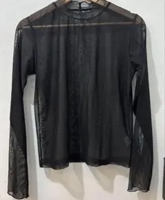 シアートップス 長袖 黒